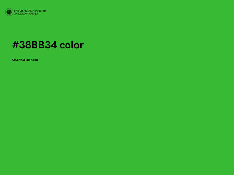 #38BB34 color image