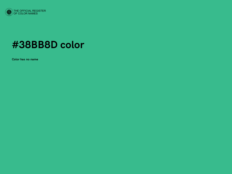 #38BB8D color image