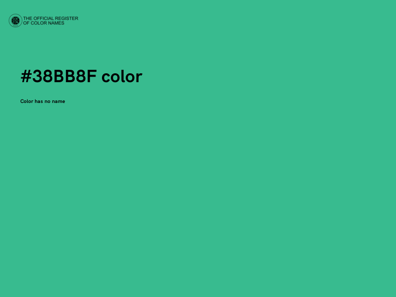 #38BB8F color image