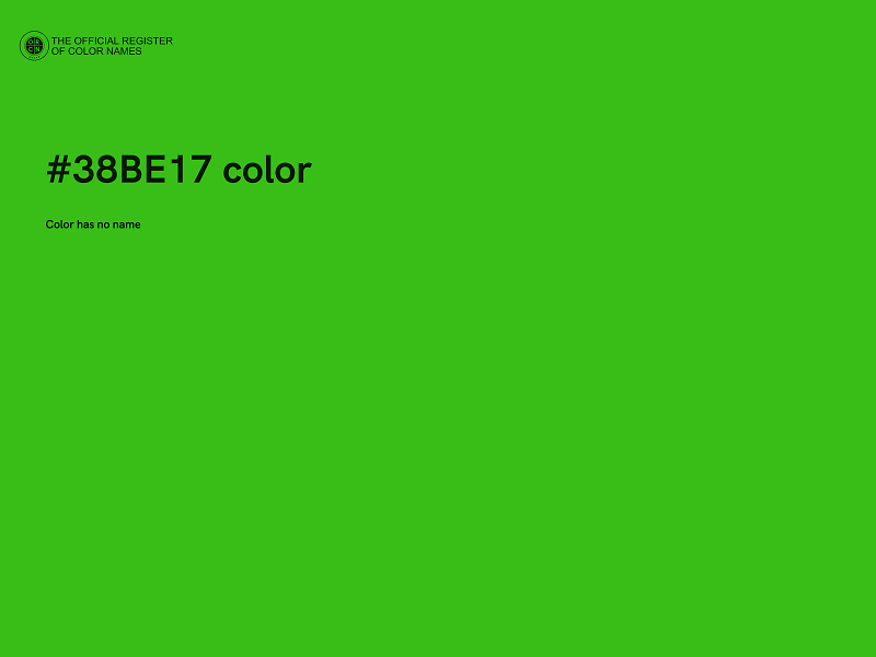 #38BE17 color image