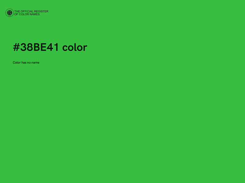 #38BE41 color image