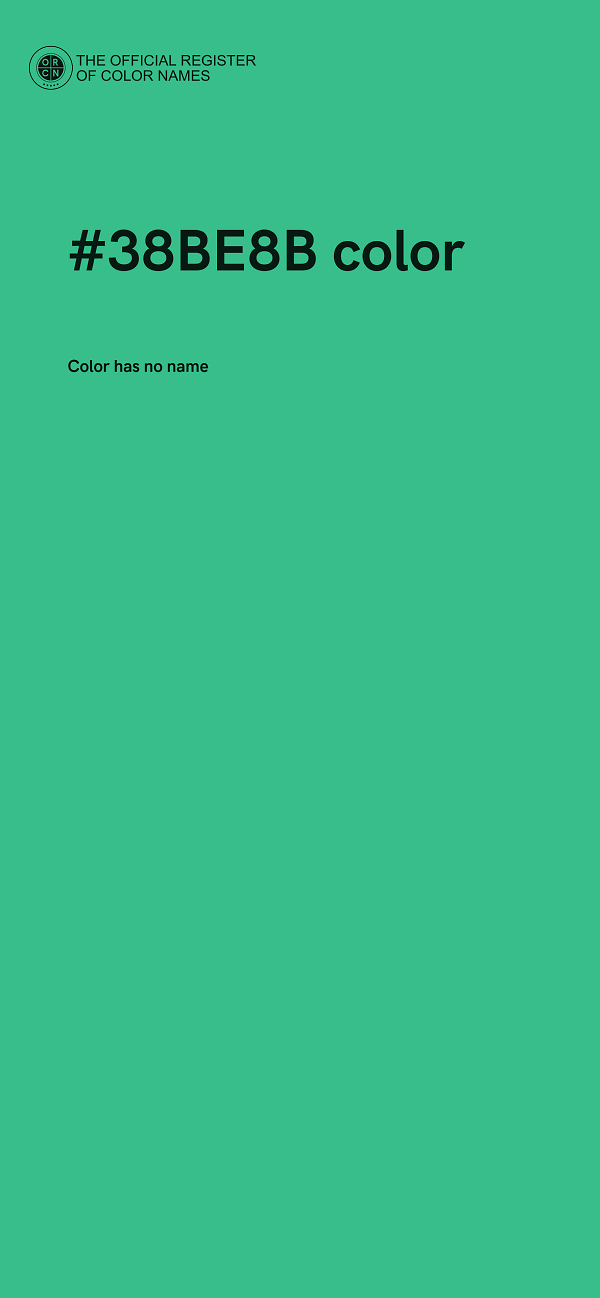 #38BE8B color image