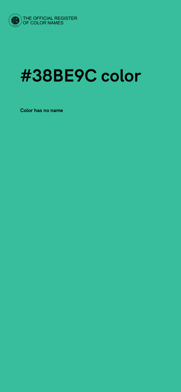 #38BE9C color image