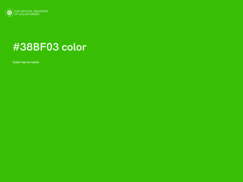 #38BF03 color image