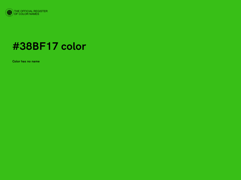#38BF17 color image