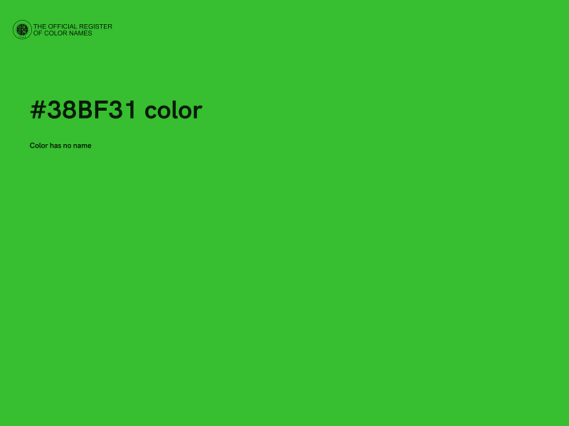 #38BF31 color image