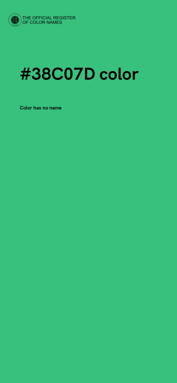 #38C07D color image