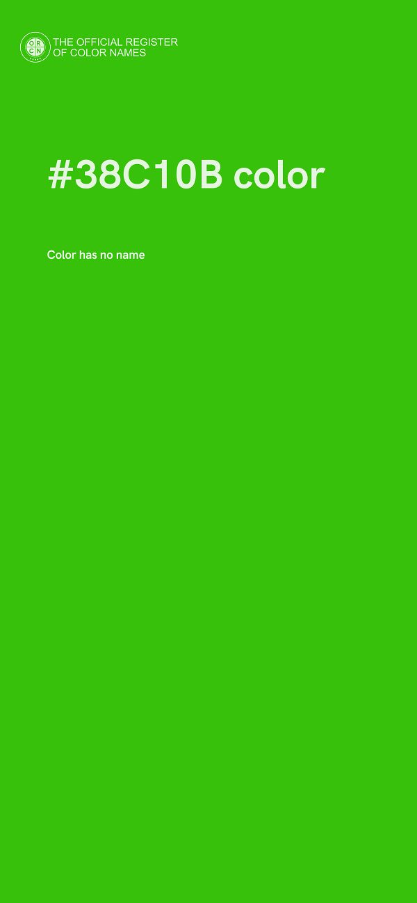 #38C10B color image
