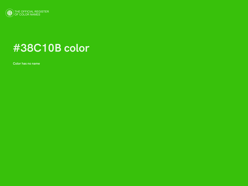 #38C10B color image