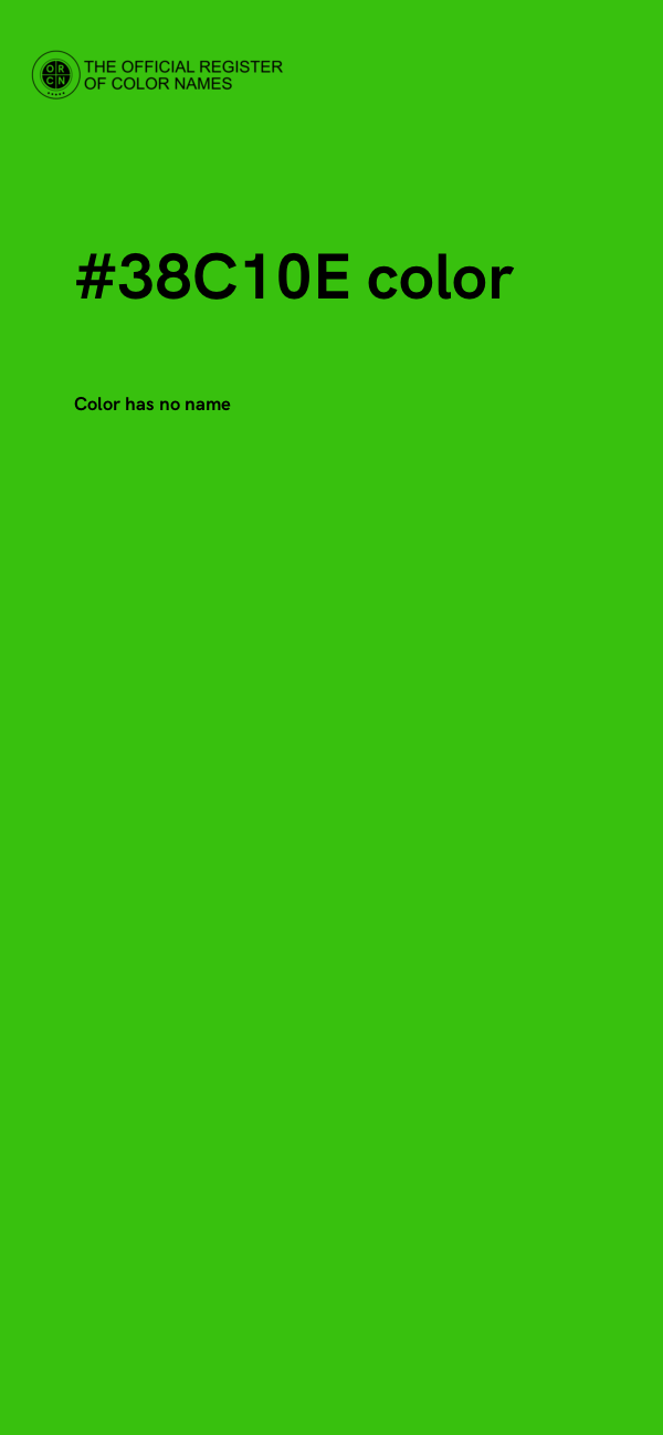 #38C10E color image