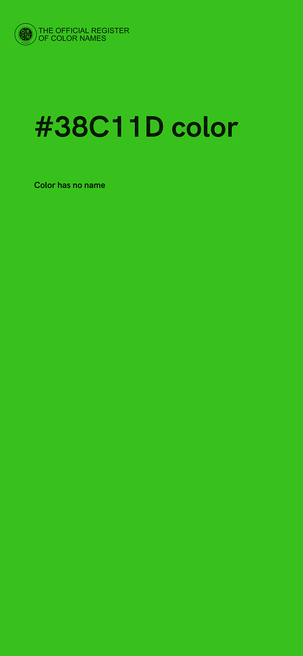#38C11D color image