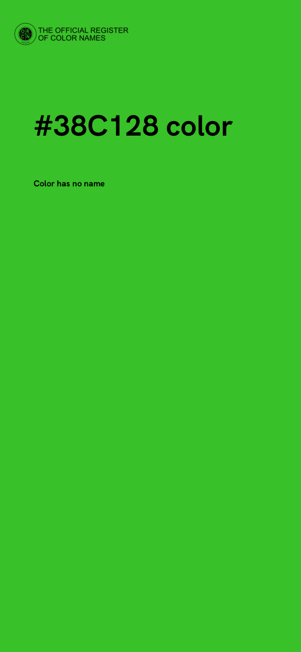 #38C128 color image