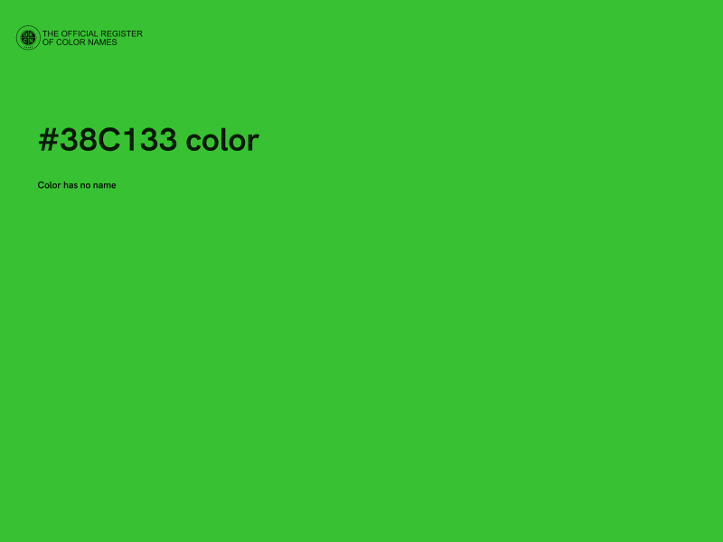 #38C133 color image