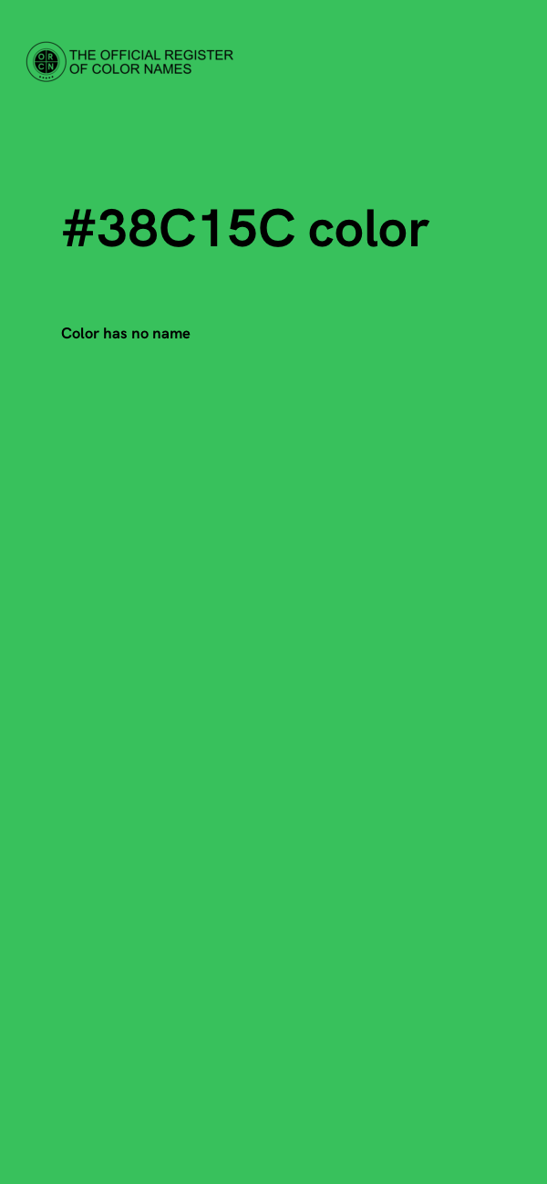 #38C15C color image