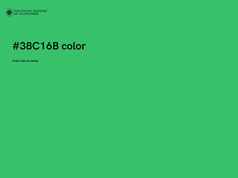 #38C16B color image