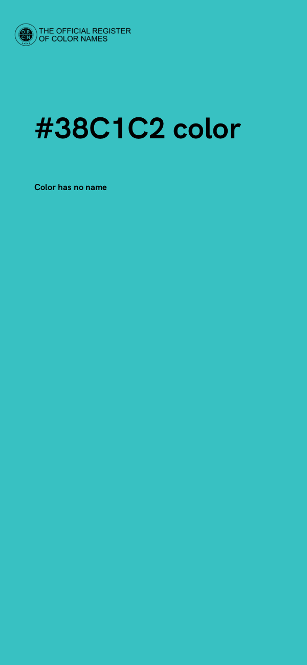 #38C1C2 color image