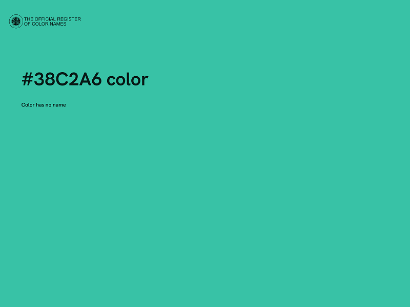 #38C2A6 color image