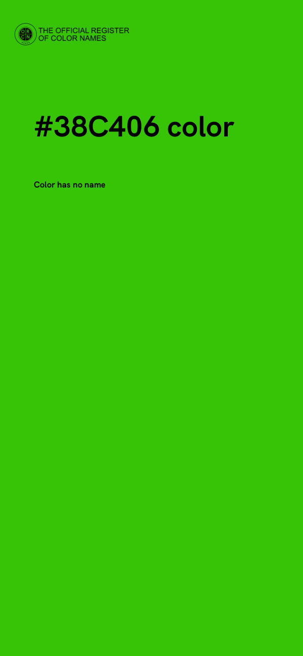 #38C406 color image