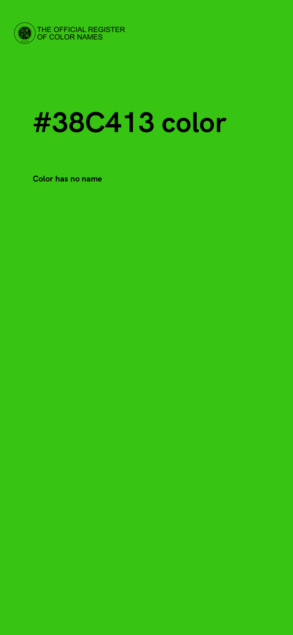 #38C413 color image