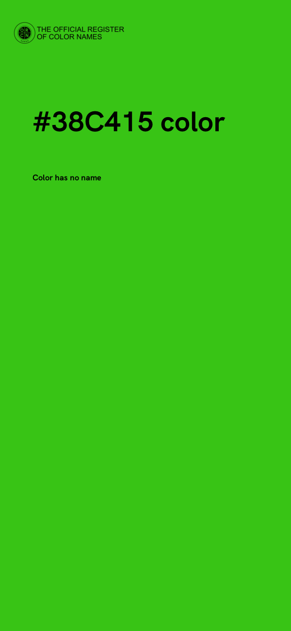 #38C415 color image