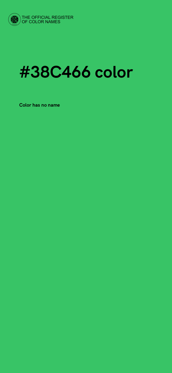 #38C466 color image
