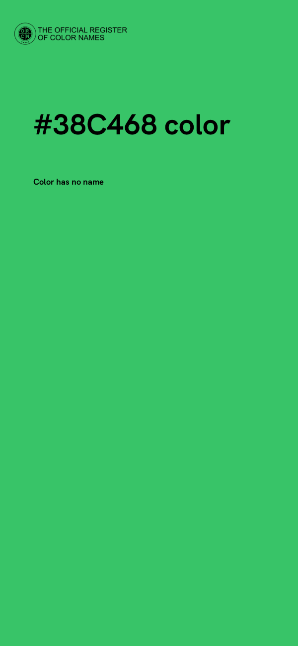 #38C468 color image