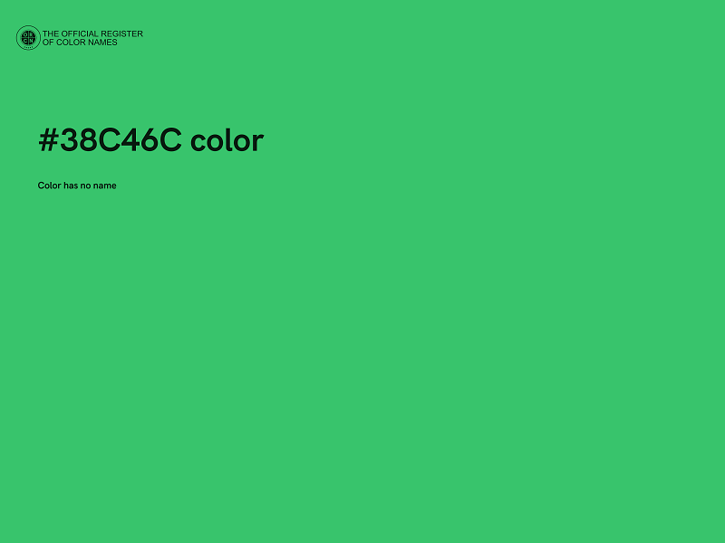 #38C46C color image