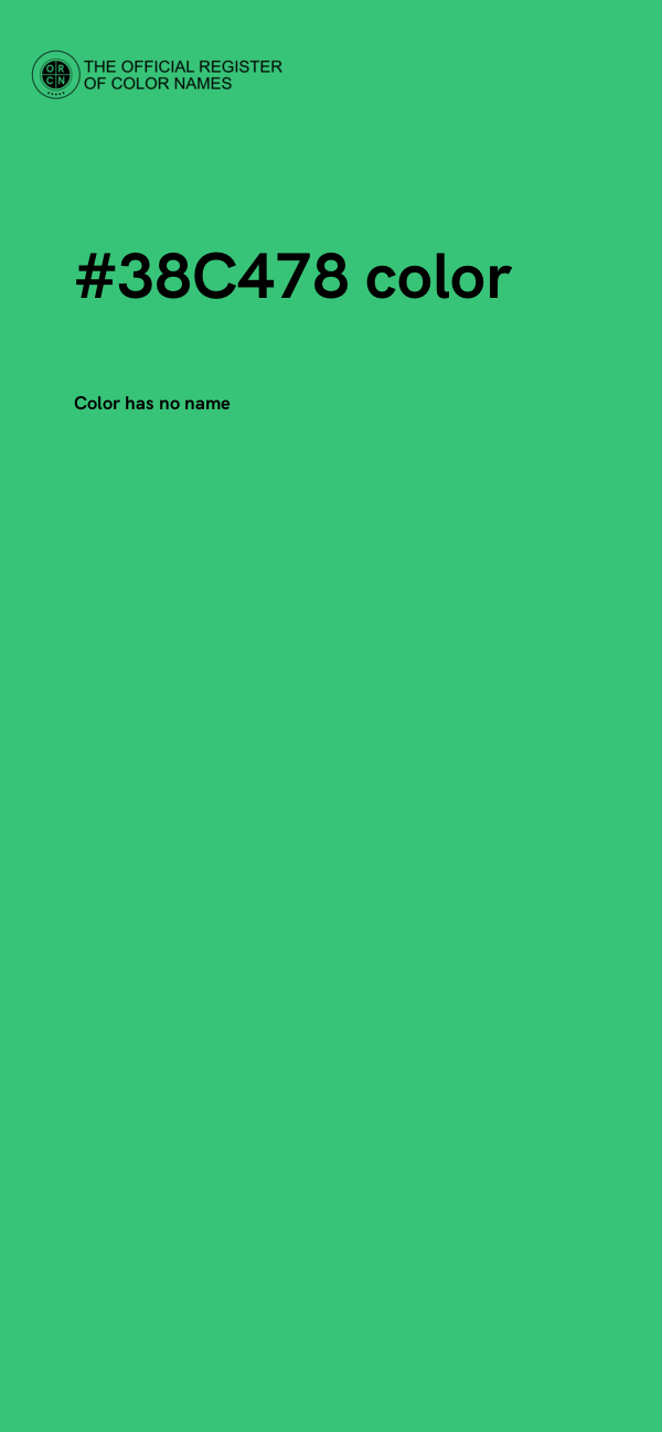 #38C478 color image