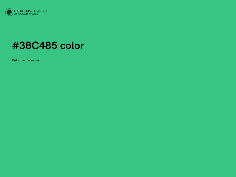 #38C485 color image