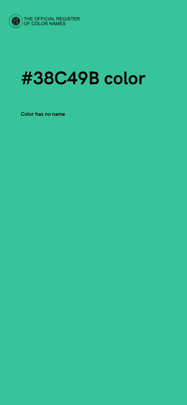 #38C49B color image