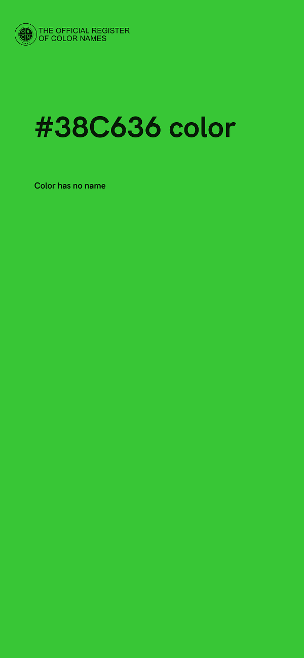 #38C636 color image