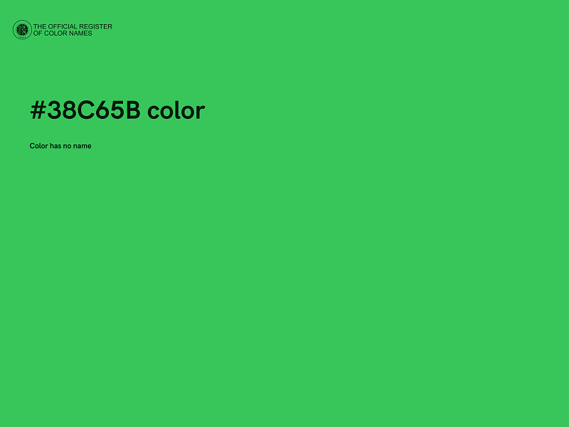 #38C65B color image