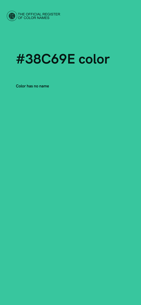 #38C69E color image