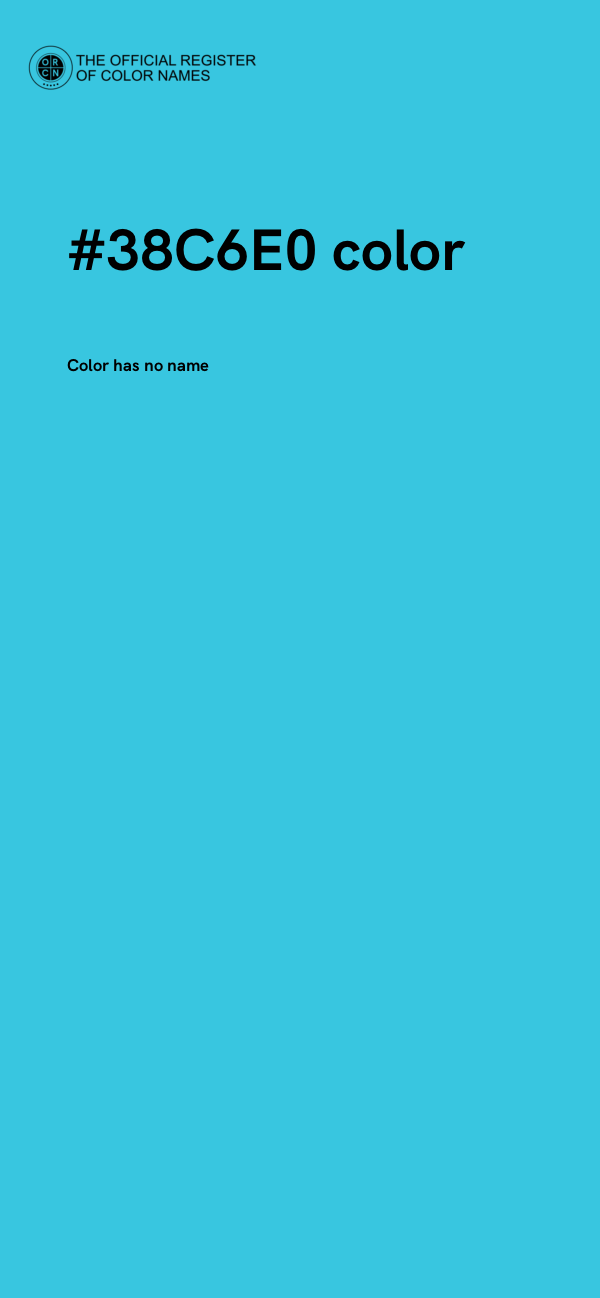 #38C6E0 color image