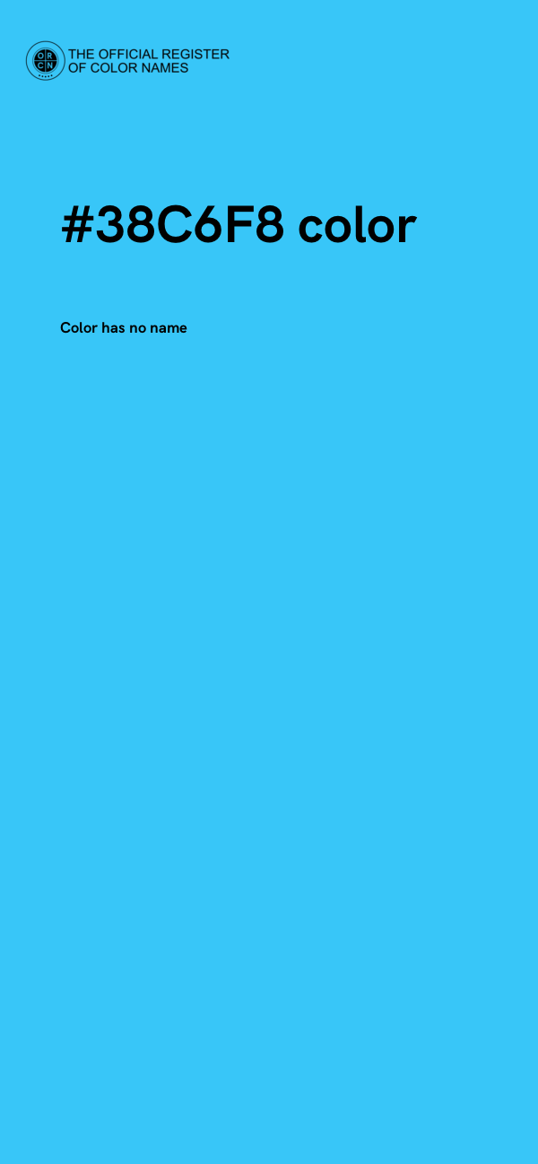 #38C6F8 color image