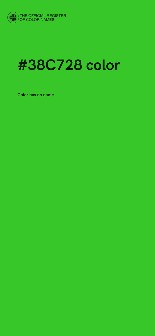 #38C728 color image