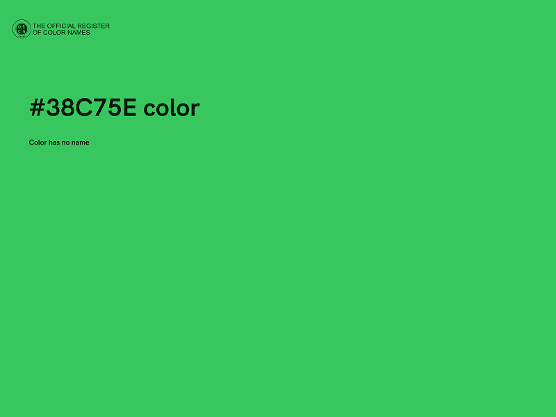 #38C75E color image