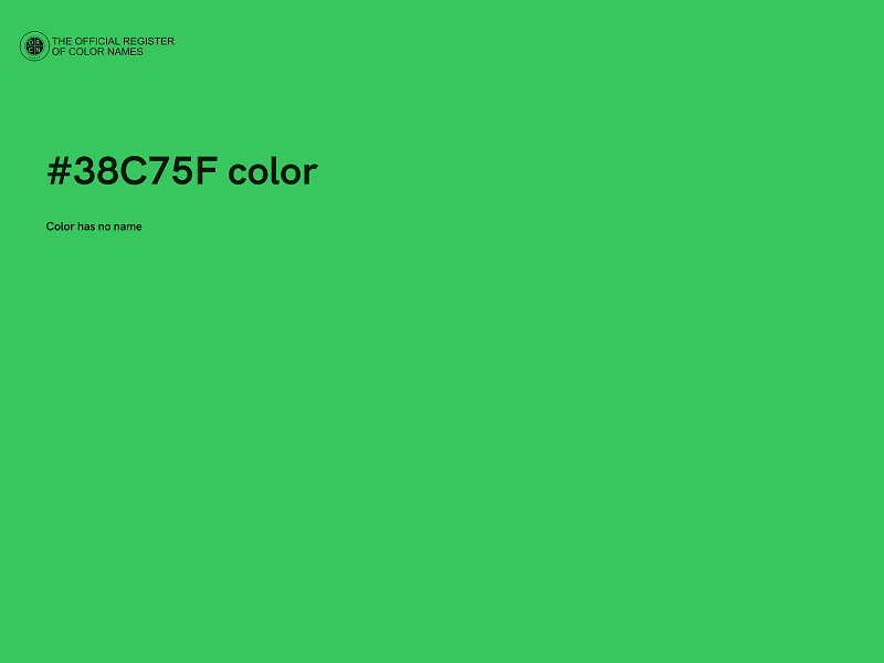 #38C75F color image