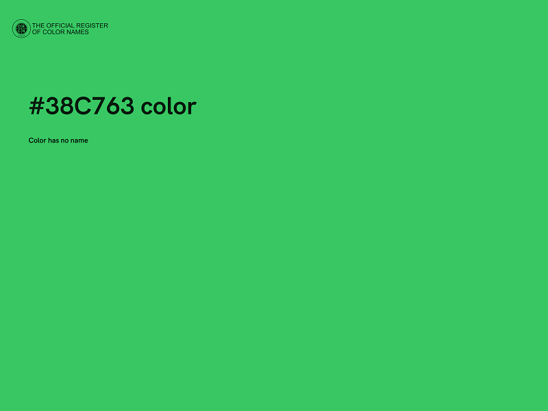 #38C763 color image