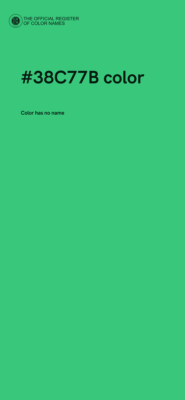 #38C77B color image