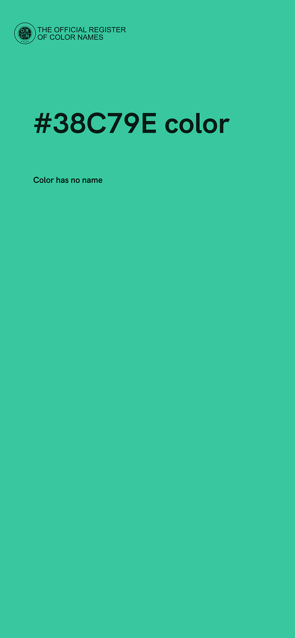 #38C79E color image