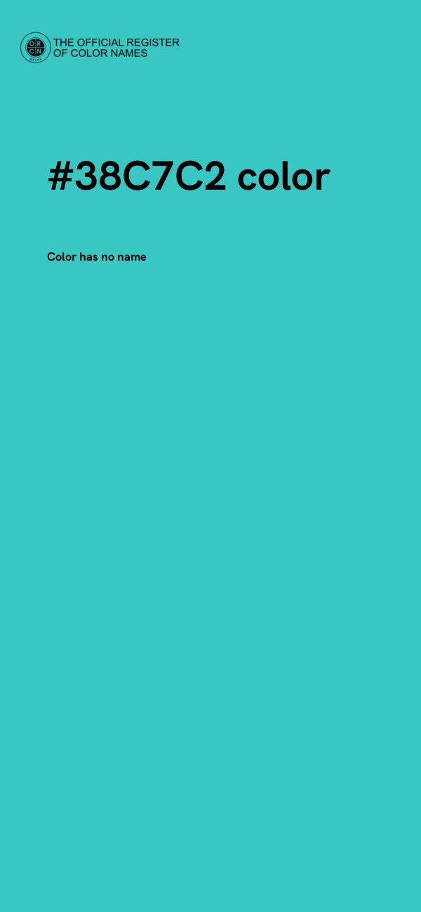 #38C7C2 color image