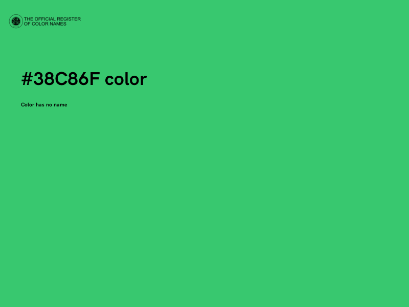 #38C86F color image