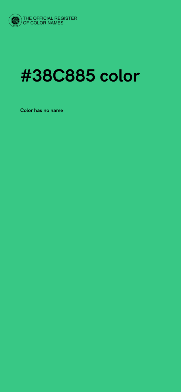 #38C885 color image