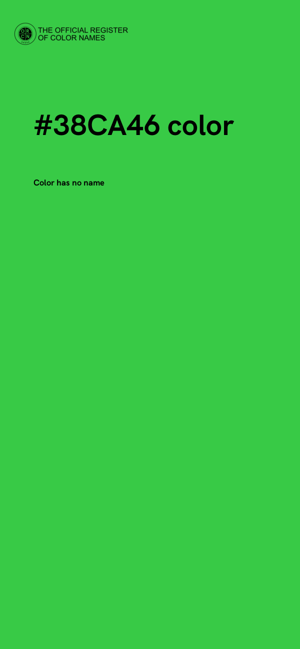 #38CA46 color image