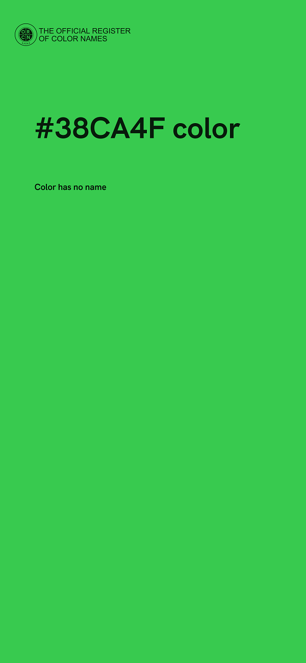 #38CA4F color image