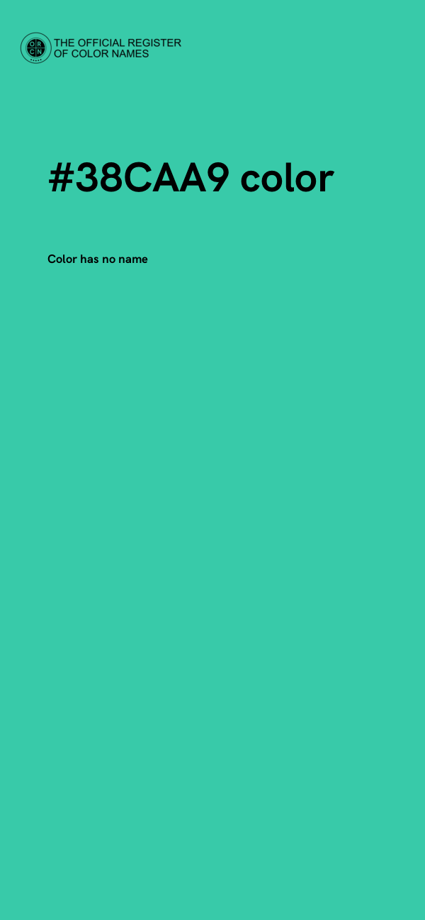 #38CAA9 color image