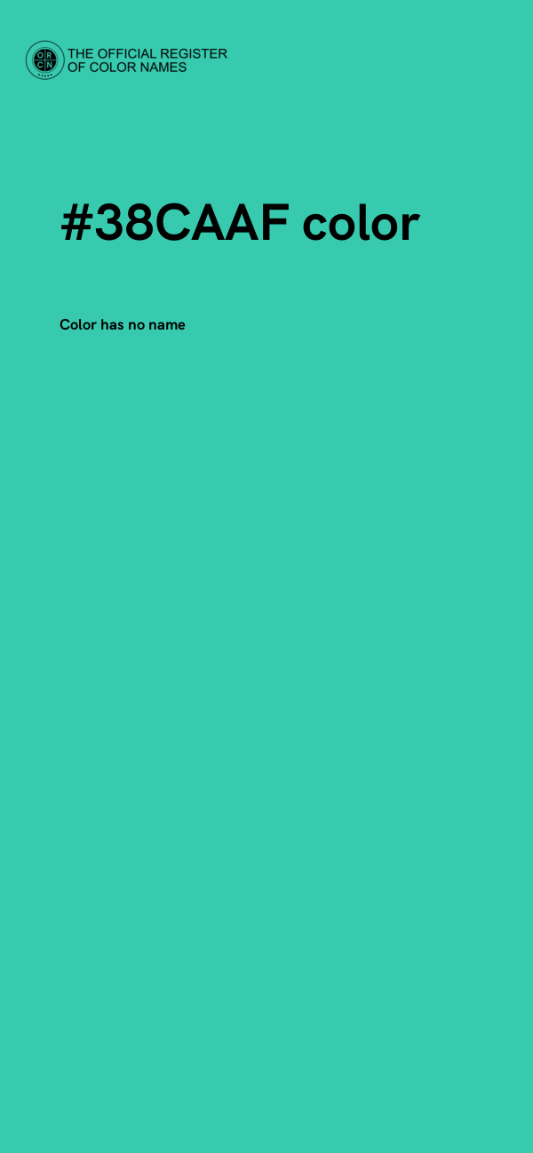 #38CAAF color image