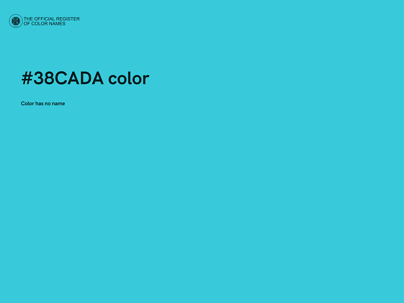 #38CADA color image