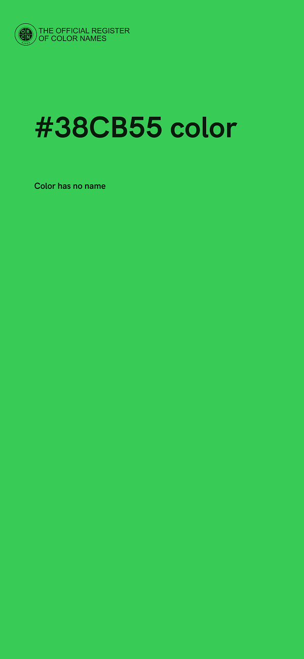 #38CB55 color image